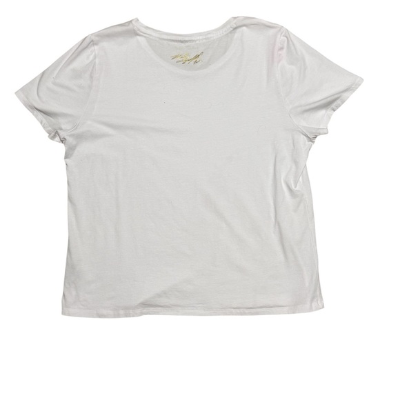 KARL LAGERFELD PARIS Sunglass Pocket T Shirt, White, XL - Picture 5 of 7